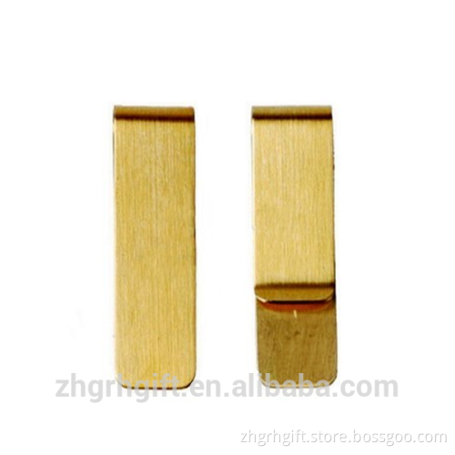Shenzhen Hot Selling Custom Made Metal Silver/Gold Money Clip Made In China